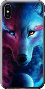 Чехол на iPhone X Арт-волк "3999u-1050-17620"