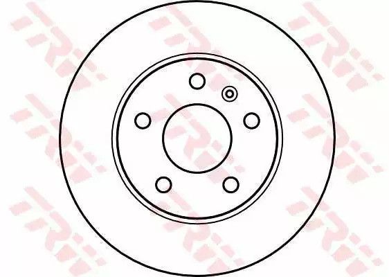 Диск гальмівний (1 шт.) OPEL Astra/Astra Cabrio/Astra Coupe/Astra Van/Meriv, TRW (DF4051) | Зображення 1
