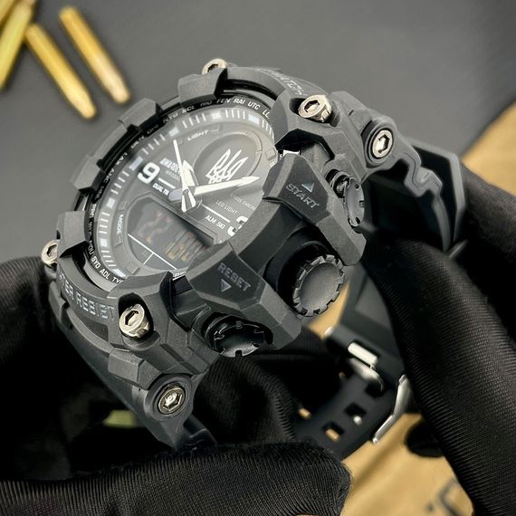 Чоловічий годинник Awarder 001 Тризуб срібло Black | Зображення 6