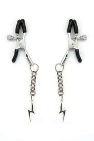 Затискачі для сосків Liebe Seele Lightning Nipple Clamps Сріблястий One Size