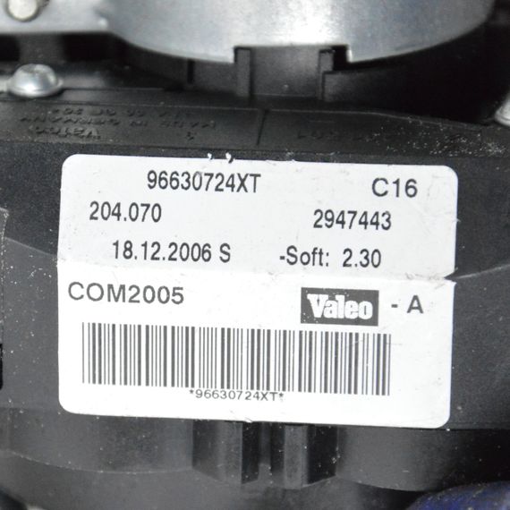 Підрульовий перемикач Peugeot 207 2006-2013 Перемикач підрульовий в зборі Пежо 207 96630724XT | Зображення 6