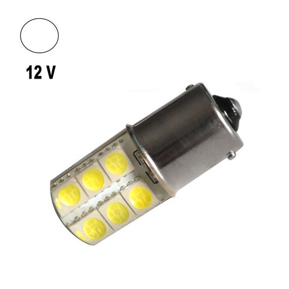 Автолампа Terra P21W / 1156, цоколь BA15s, 5050х12smd, силикон, белый, 12V | Зображення 1