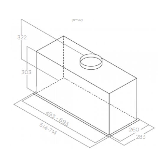 Витяжка кухонна Elica LANE SENSOR BL MAT/A/72 | Зображення 1