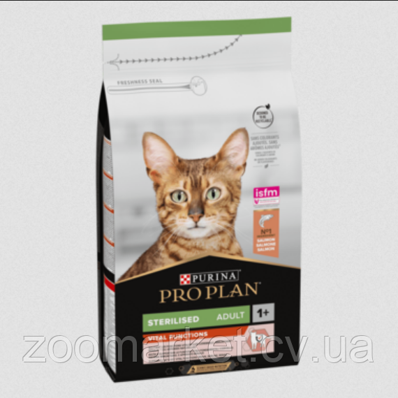 Сухий корм Purina Pro Plan Sterilised з лососем, 3 кг