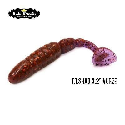 Приманка Bait Breath T.T.Shad 3,2" (7 шт) (Ur29 Chameleon／Red・seed)