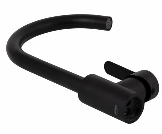 Змішувач для кухні Brinex Pure 015F U-образний Black Matt BRIPUR015FBLM | Зображення 3