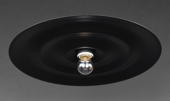 Люстра стельова на 1 лампочку 27311 Чорний 10х40х40 см. | Зображення 2