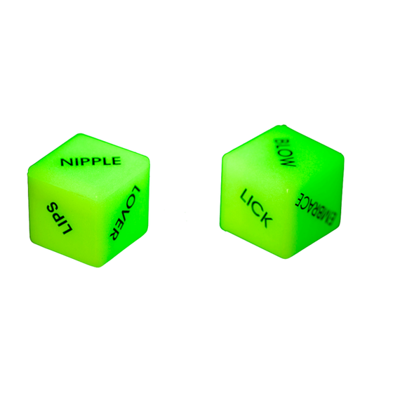 Неоновые кубики Love Dice Glow In The Dark, 2 шт. sexstyle | Зображення 4