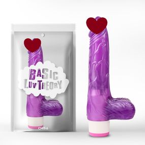 Вибратор ребристый Chisa Basic Luv Theory, фиолетовый, 20 cм Sex Aura