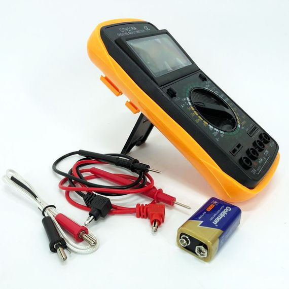 Мультиметр цифровий Digital DT-9208A універсальний, мультиметр для дому, гарний мультиметр | Зображення 1