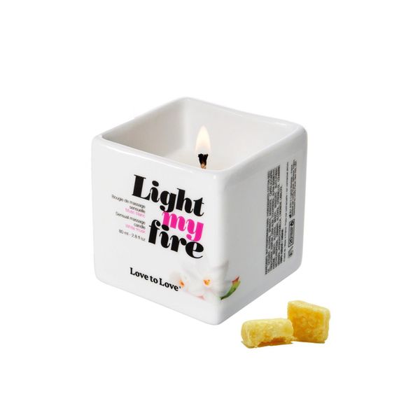 Масажна свічка Love To Love LIGHT MY FIRE (80 мл) без парабенів і консервантів, Musc