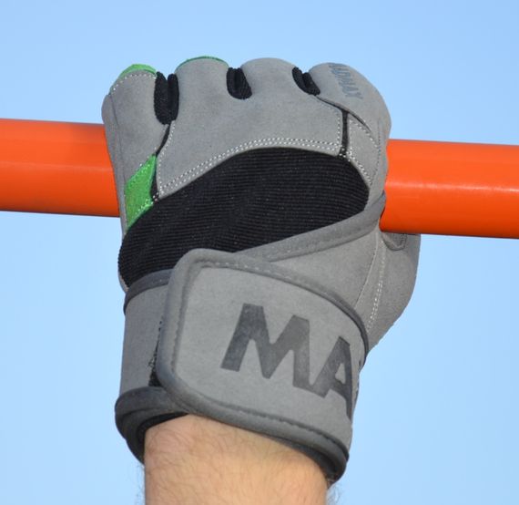 Рукавички для фітнесу MadMax MFG-860 Wild Grey/Green M | Зображення 9