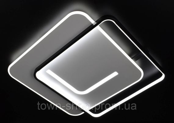 Люстра потолочная LED с пультом 2303-500*500-wh-bk Белый 6х59х72 см. | Зображення 1