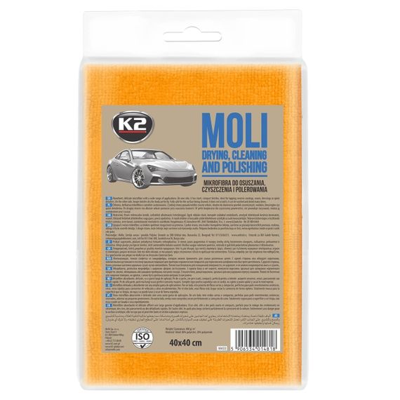 Рушник K2 Microfibre Moli мікрофібра вологовбиральний універсальний 40 x 40 см (M433)