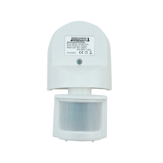 Датчик движения ДР 02 белый 1200Вт 180град 12м IP44 Ny95502875 | Зображення 1