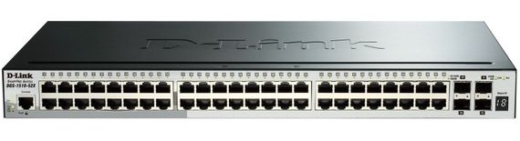 Коммутатор D-Link DGS-1510-52X 48xGE, 4xSFP+, SmartPro (DGS-1510-52X)