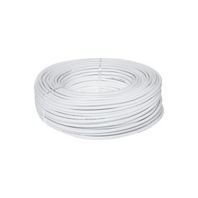 Кабель (патч-корд) КВПЕ FTP (4*2*0.5) 4p 24 AWG, Ritar, (CCA), екран для внутр. робіт, 50м, White, PE, Q12