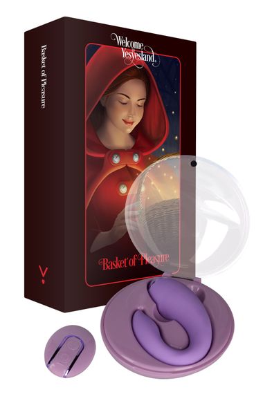 Вібратор для пар FairyGasm PleasureBerry violet, зарядний кейс, пульт ДК | Зображення 7