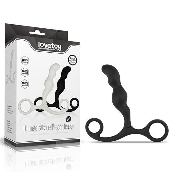 Масажер простати - Anal Indulgence Collection Ultimate Silicone P-Spot Teaser Black