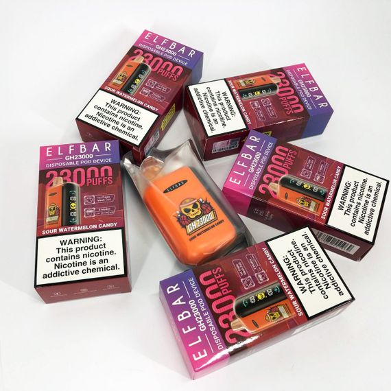 ELF BAR GH 23000 5%. Кислі Кавунові Цукерки (Sour Watermelon Candy) | Зображення 8