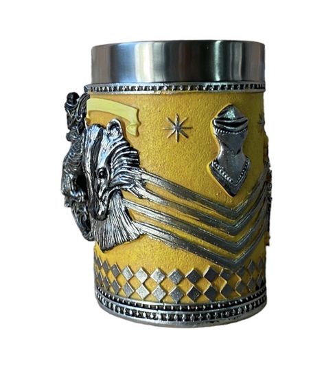 Кружка Чашка Бокал 3D  Нержавеющая Сталь Гарри Поттер Hufflepuff 500мл | Зображення 3