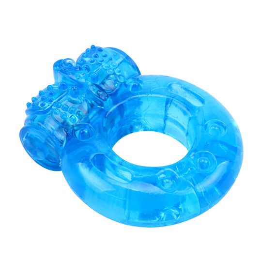 Ерекційне віброкільце Chisa GK Power Reusable Cock Ring, блакитне Sex Aura | Зображення 2