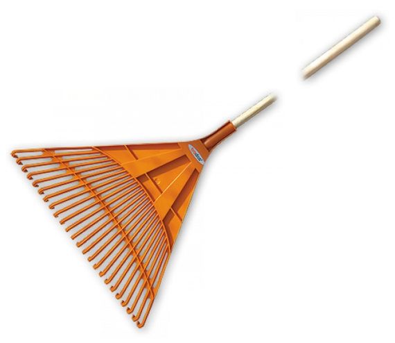 Граблі віялові Bradas 24 зубця черенок дерев'яний KT-CX24B