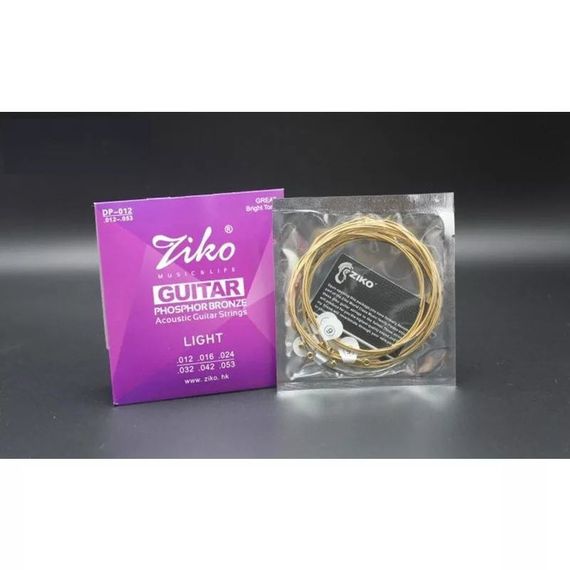Струны Ziko ФОСФОР-БРОНЗОВЫЕ для акустической классической гитары 012-053