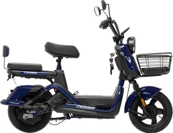 Електроскутер Crosser CR-2 800W 60 V 24 Ah, електровелосипед до 55 км/год, графеновий акумулятор, 2 місця Синій | Зображення 2
