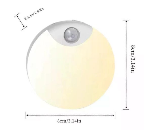 Круглый аккумуляторный LED-светильник AND HA-183 с датчиком движения | Зображення 4