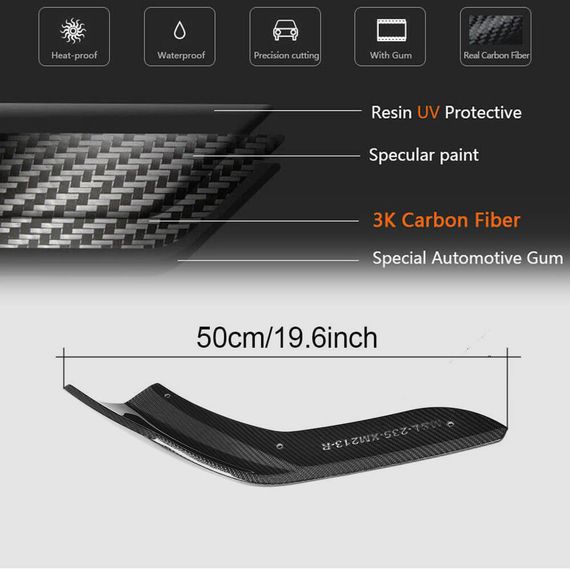 Накладки на передній бампер Flap (для F87 M2/M2C, Карбон) для BMW 2 серія F22/23 2014-2021 рр | Зображення 5