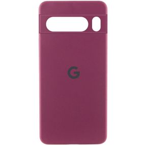 Чохол Silicone Cover Lakshmi Full Camera (AAA) with Logo для Google Pixel 8 Pro Бордовий / Plum