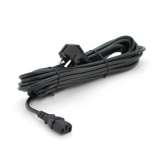 Кабель питания Ritar PC-186 CEE7/17-C13.10.0m,0.75mm,3 pin,Black,OEM,МЕДЬ!!!!