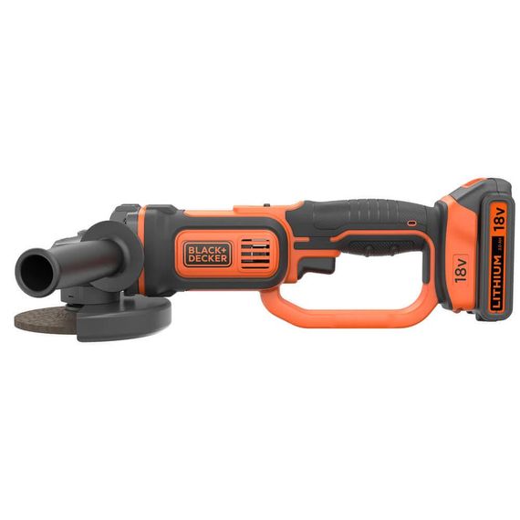 Шліфмашина кутова - болгарка акумуляторна BLACK+DECKER BCG720M1 | Зображення 1