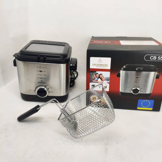 Фритюрниця для дому на 1.5л Crownberg CB-5542 1200Вт YD-18 | Зображення 8