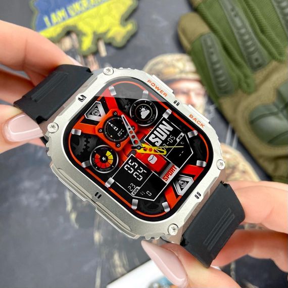 Розумний годинник Modfit Navi Compass Silver-Black | Зображення 1