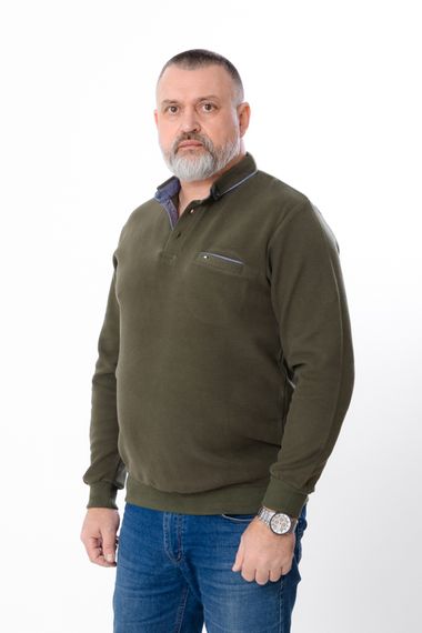 Кофта поло чоловіча Носи своє 3XL Хакі (p-16506-190868) | Зображення 1