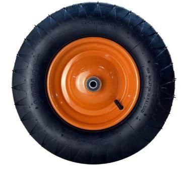 Колесо пневматическое 4х8 без оси 20мм 4PR Оранж диск, BLUETOOLS