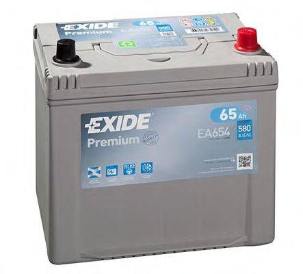 Акумулятор 65Ah-12v Exide PREMIUM (230х173х222), R, EN580, Азія (тип кріплення Korean B1) EXIDE EA654 на OPEL MONTEREY A (UBS_)