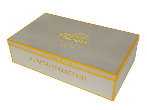 Форфоровий чайний набір 12 предметів Джина 200см із золотою окантовкою | Зображення 3
