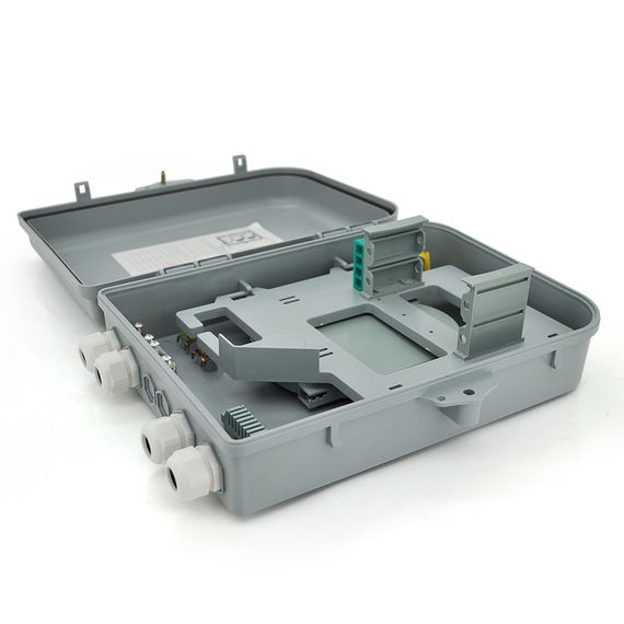 PON - box універсальний 16/24-канальний, стяжки, кріплення на стіну, Q30. У комплекті, стяжки, кріплення на стіну, Q30