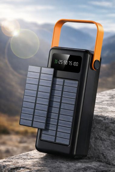 Зовнішній акумулятор / Повербанк YM-636CX 60000mAh / Power Bank SOLAR 4хUSB | Зображення 1