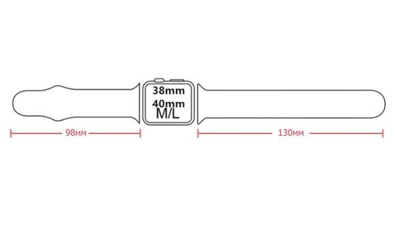 Спортивний ремінець Primo для Apple Watch 38mm / 40mm / 41mm розмір L - White | Зображення 3
