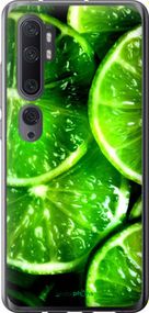 Чохол на Xiaomi Mi Note 10 Зелені часточки лимона "852t-1820-2448"
