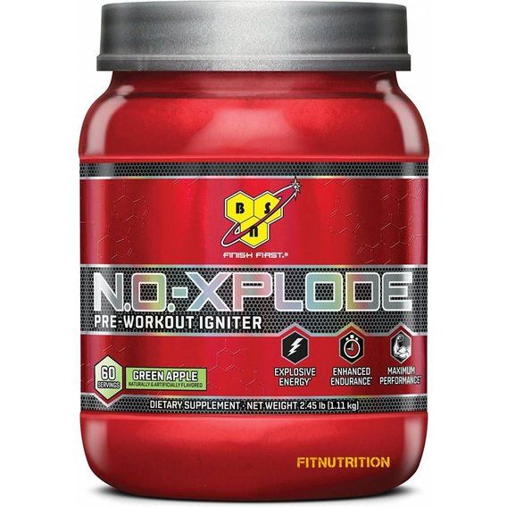 Комплекс до тренування BSN N.O.-Xplode Pre-Workout Igniter 1100 g /60 servings/ Green Apple