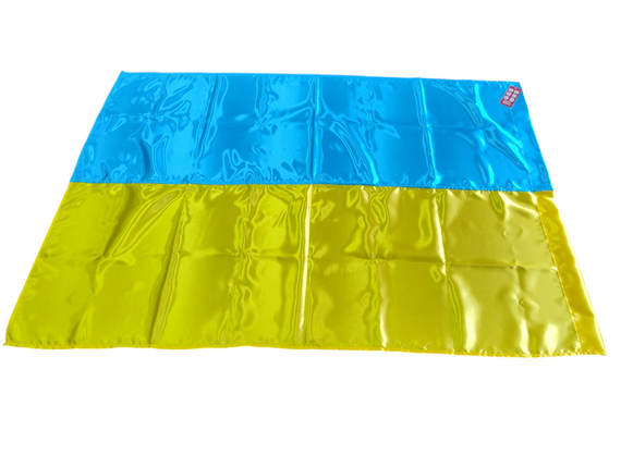 Прапор України ритуальний атлас 160х240см M&M жовто блакитний (214112) | Зображення 2