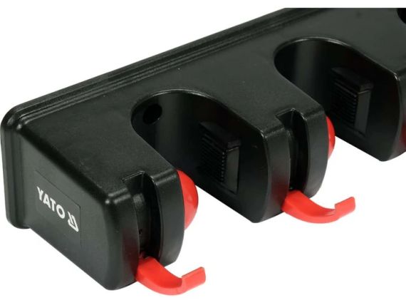 Вешалка для садового инвентаря 6 крюков 5 ячеек 18х32 мм YATO YT-87650 | Зображення 2