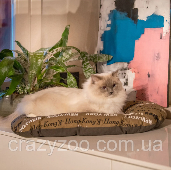 Подушка для собак и котов Ferplast Relax Cities 55 коричневая 55х36 см 82055076 | Зображення 2