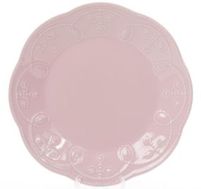 Набір 6 десертних тарілок Leeds Ceramics Ø23см, кам'яна кераміка (рожеві)