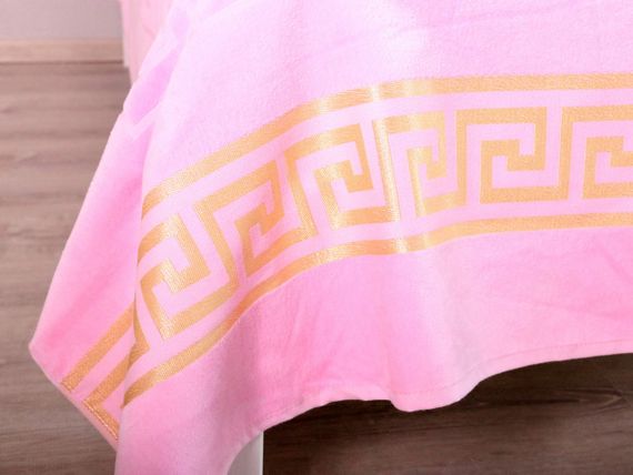 Махрове покривало 200х215см (Піке) Світло-рожеве | Зображення 1